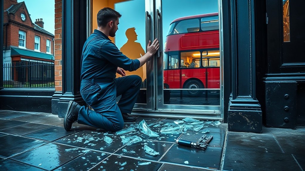 Glass Door Repair Olympic Park
