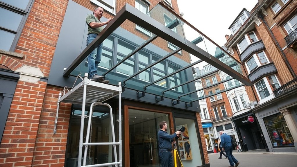Shopfront Canopy Olympic Park